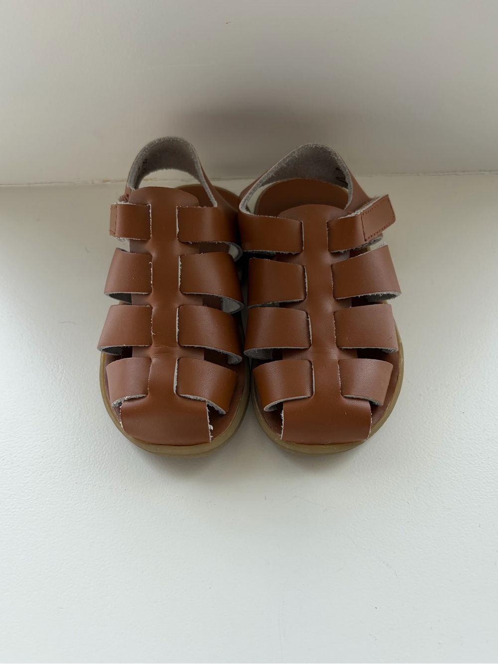 Footmates Brown Leather Sandals in Toddler Size 6